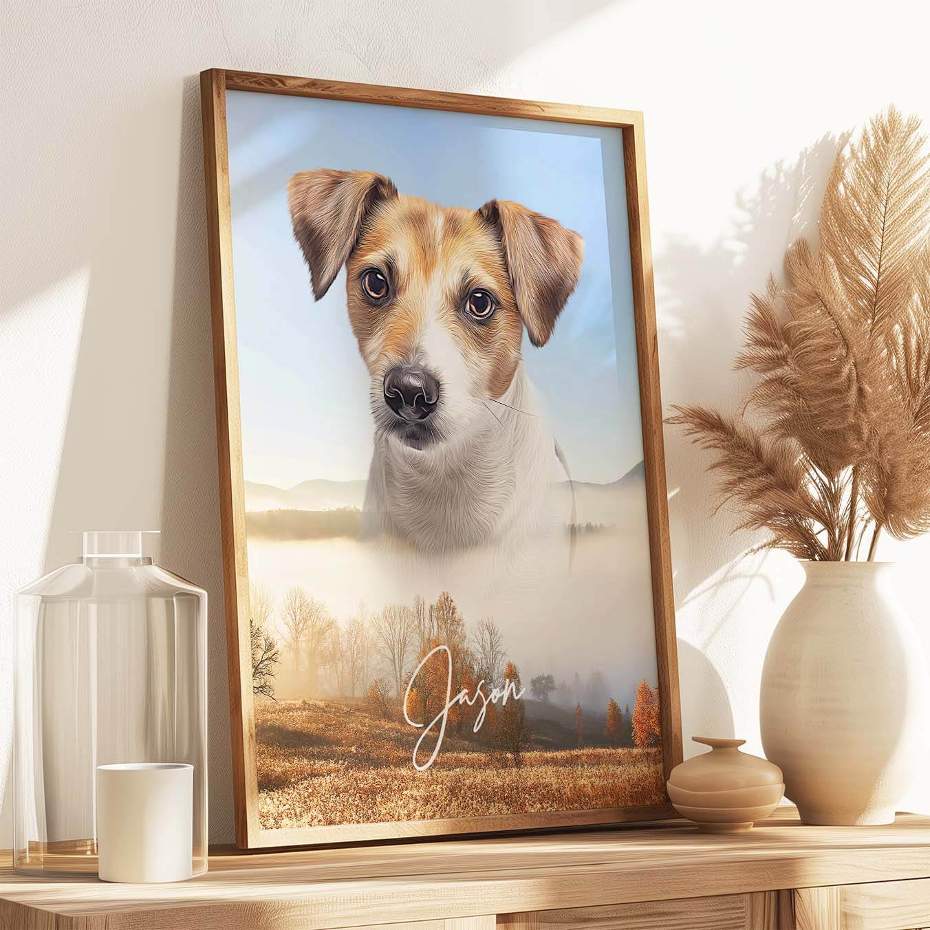 Hundeportrait nach Fotovorlage