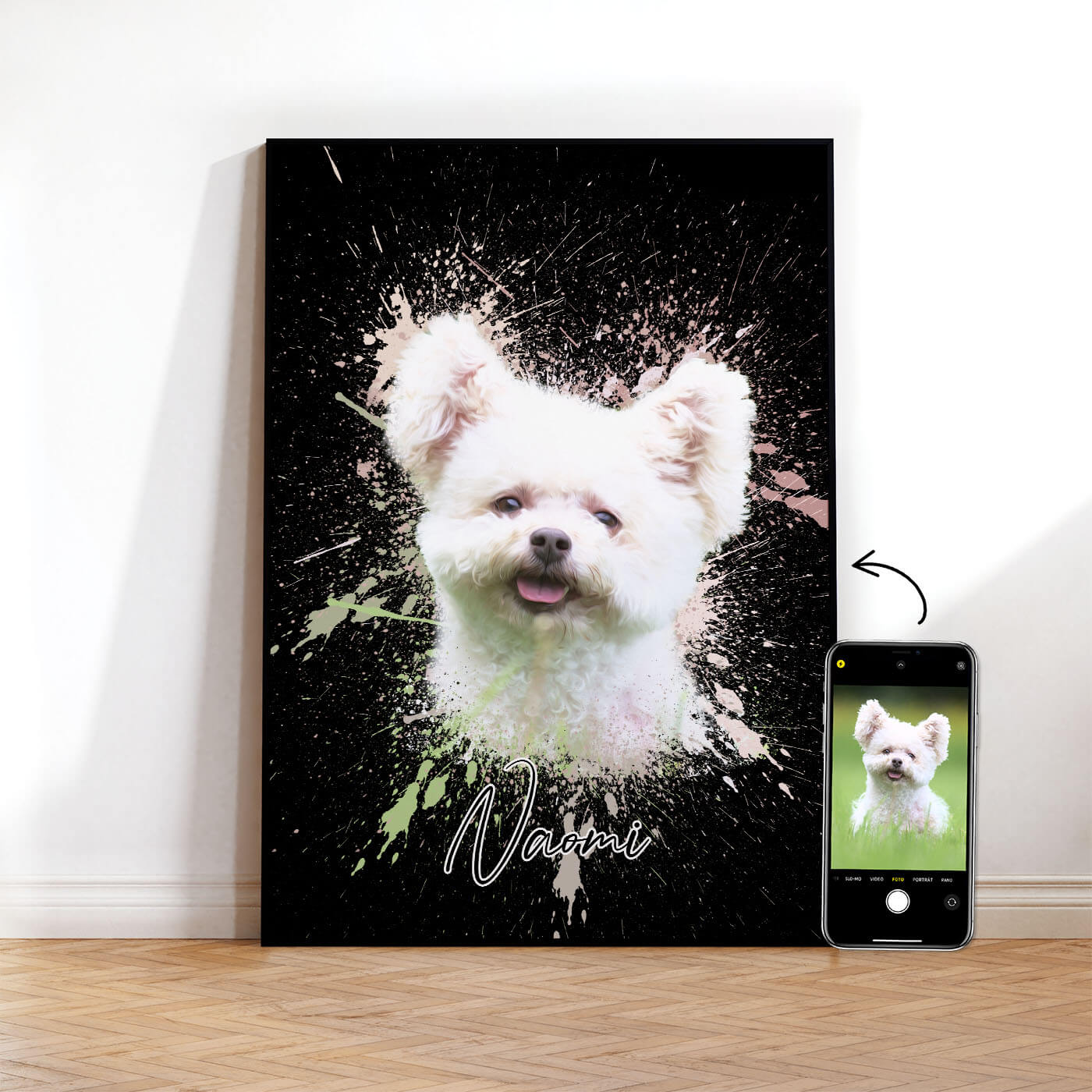 Hundeportrait als Poster
